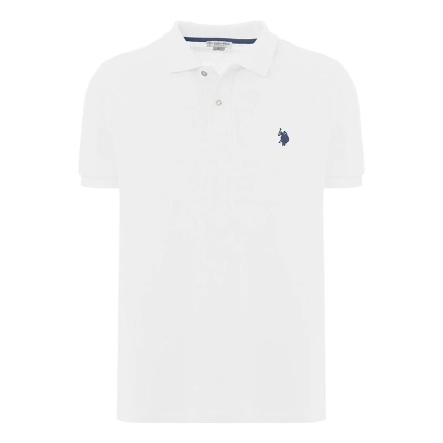 King polo a maniche corte in cotone piquet da uomo U.S. Polo Assn | US41197001100